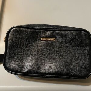 Tahari Black Leather Belt Bag